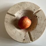Cendrier de travertin XXXL travail italien néo classique 1970