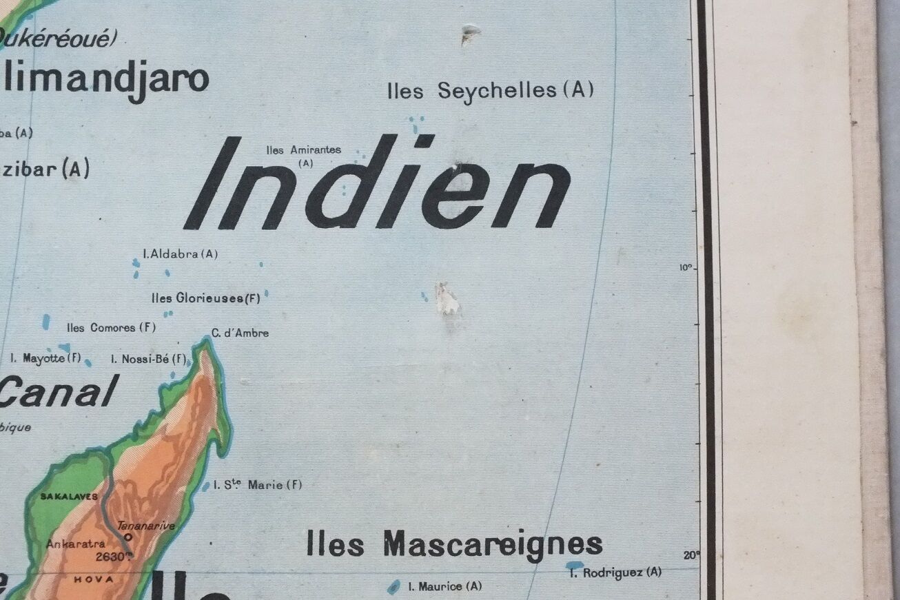 Vidal Lablache Afrique geographical No. 16 school map