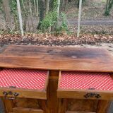 Louis XV buffet in solid wood, 18th century, 153cm.
