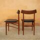 Vintage Scandinavian teak and skai chair