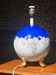 lamp base ball in porcelain Rosenthal Selb, cobalt and gilding 1950s