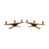 Pair of candlesticks, Denmark, 1960s