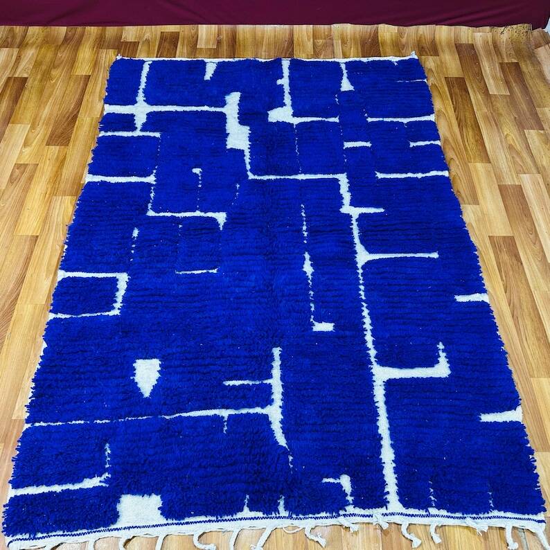 Majorelle blue rug 250cm x 150cm