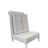 Fauteuil lounge à dossier roulé, années 2000