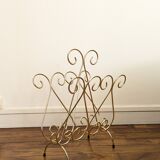 Golden wire magazine rack 1960