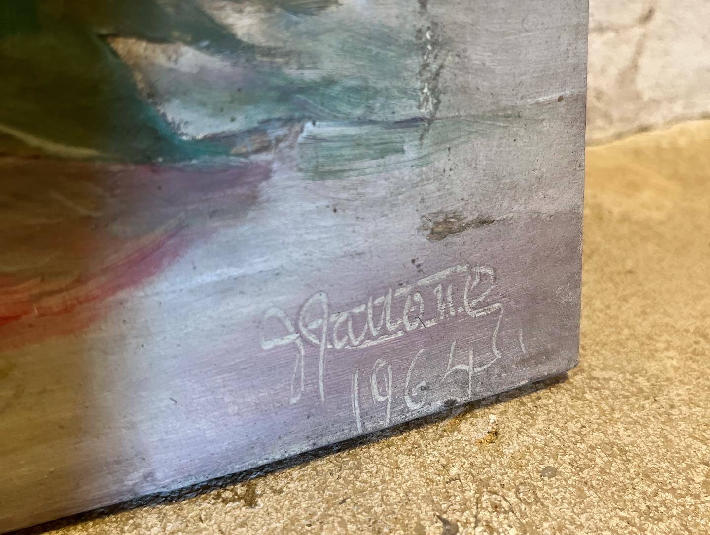 Painting signed still life 1964