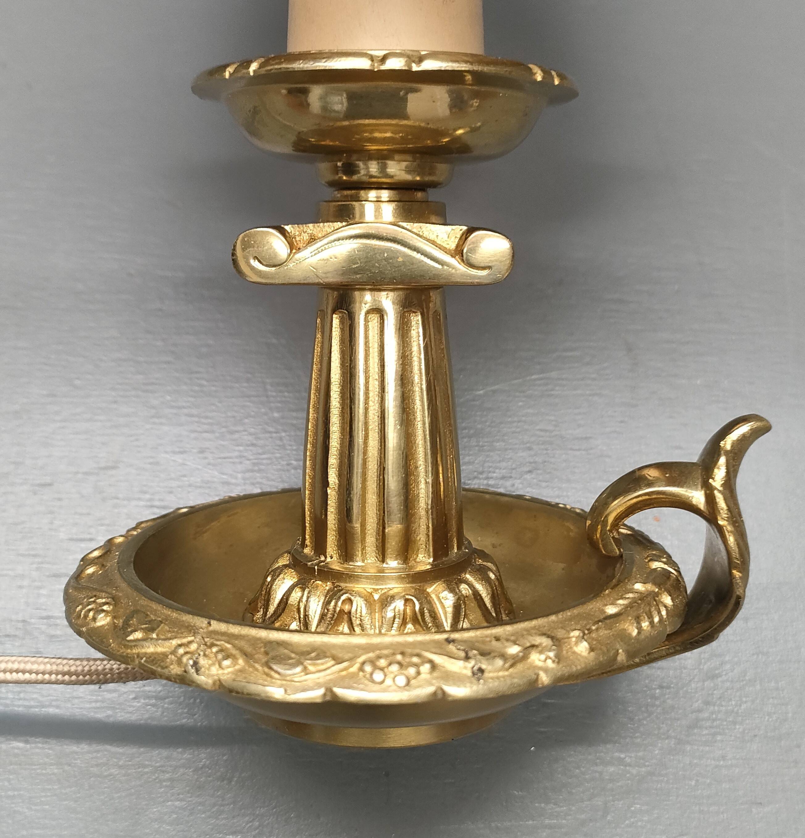 Cave rat lamp with Doric column - Bronze - 1950s - France