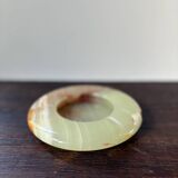 Vintage onyx ashtray natural stone