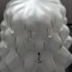 Antique large ceiling light, globe table lamp, Skyscraper glass, Art Deco
