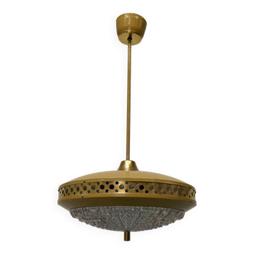 1970s Space Age Metal Pendant by LUDIB Bratislava