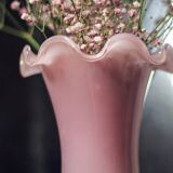 Soliflore en opaline rose
