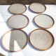 6 assiettes plates en grès Roger Jacques Saint Amand