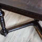 Antique Rectangular Oak Dining Table, 1890s
