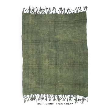 Shades Of Green Turkish Kilim Rug, 169x224Cm