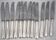 Christofle America, Art Deco 12 table knives, silver-plated, excellent condition.