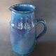 Blue stoneware jug La Combe du Lac Lamoura