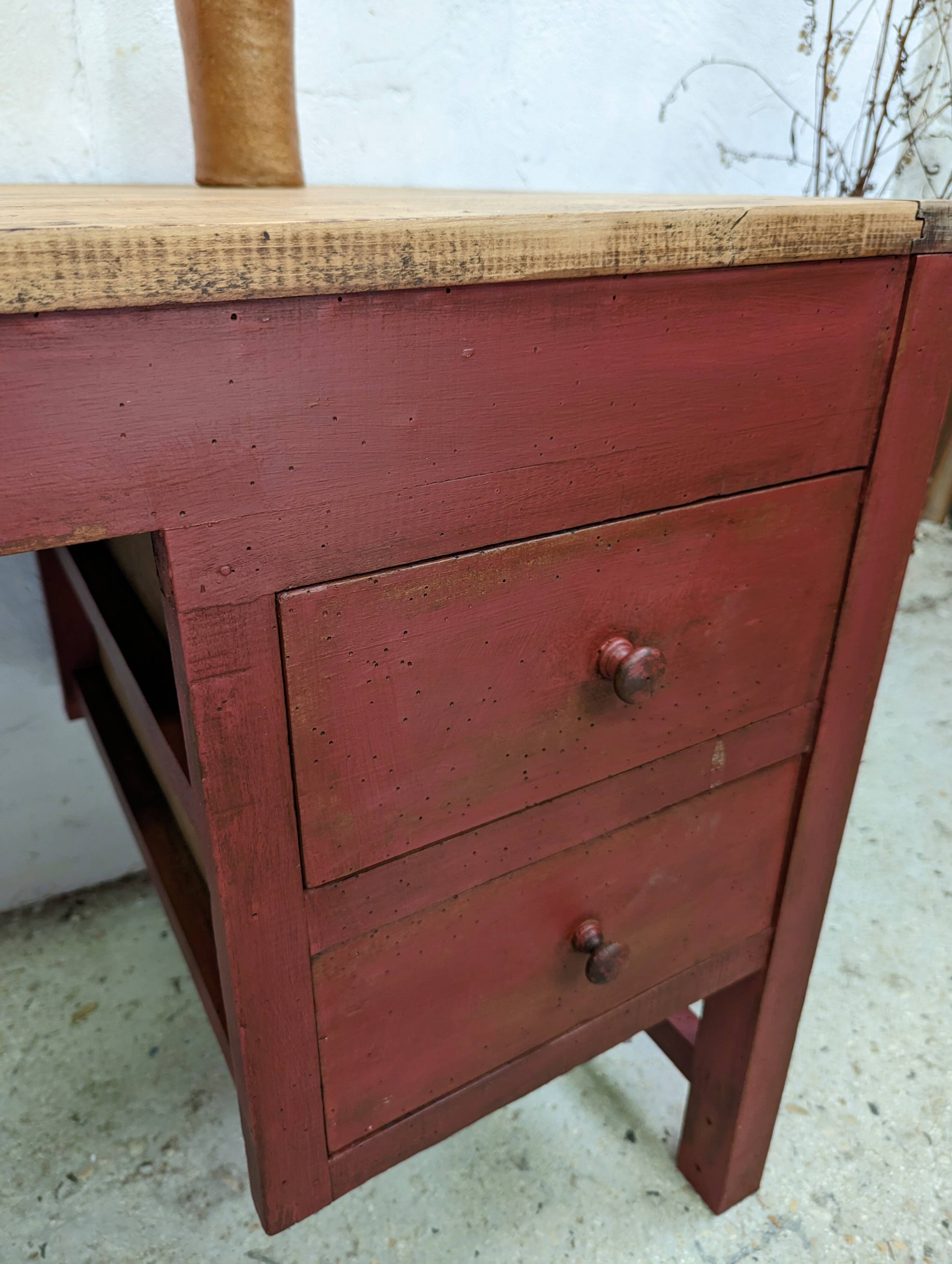 Office Workbench workshop patina shabby industrial loft 50 60 1950