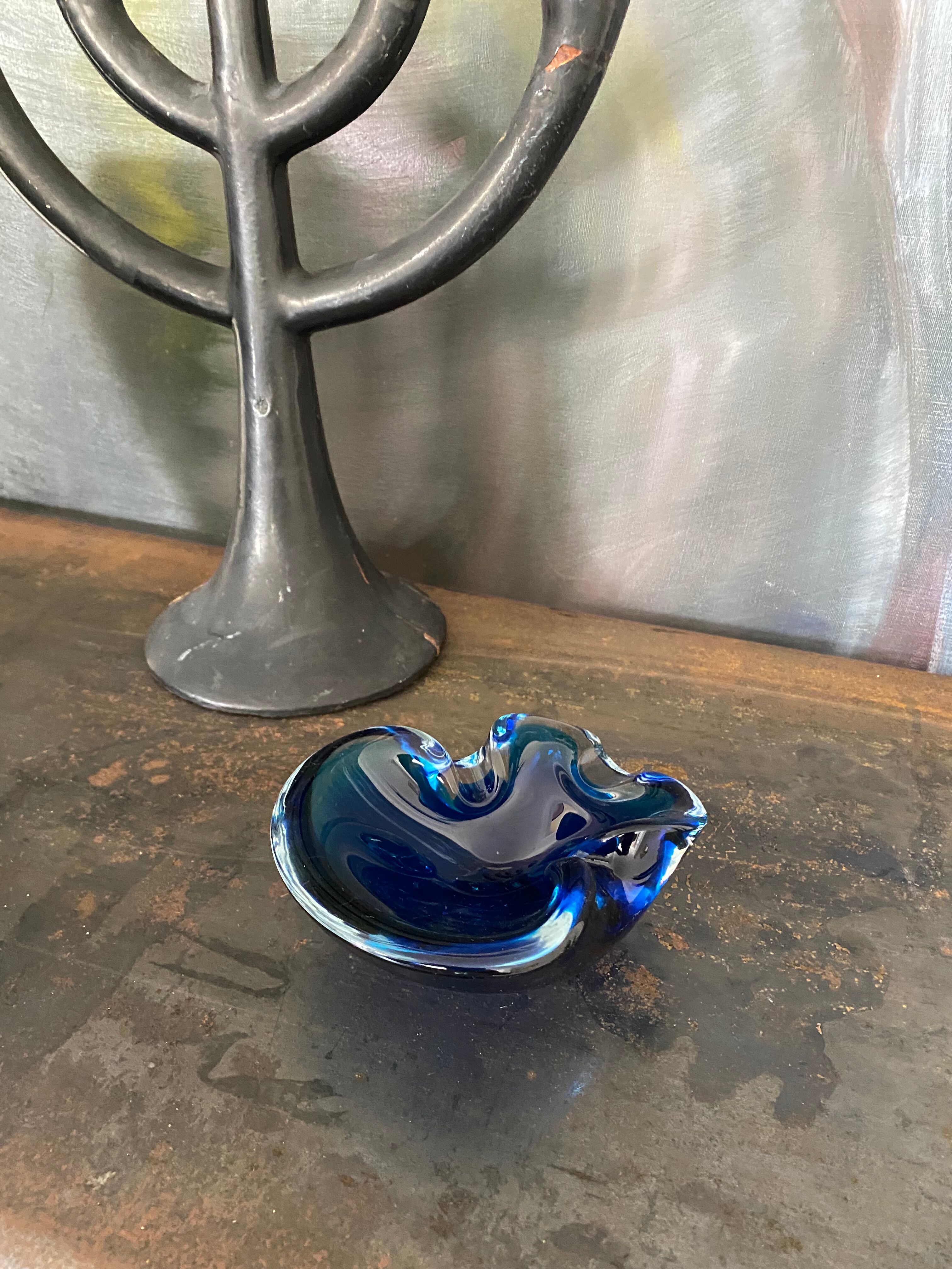Cendrier verre de Murano vintage