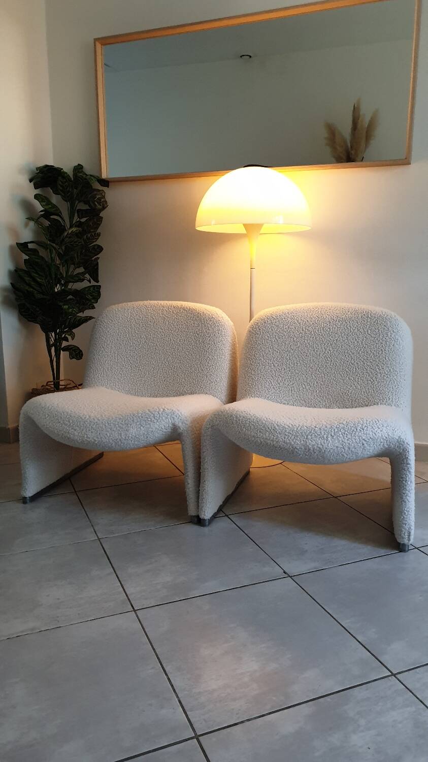 Pair of alky armchairs by Giancarlo Piretti
