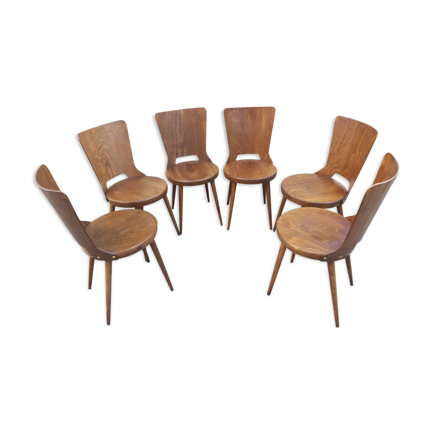 Set of 4 chairs "model dove" baumann