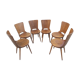 Suite de 4 chaises baumann "modele dove"