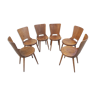 Suite de 4 chaises baumann "modele dove"