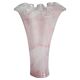 Vintage light pink baby vase mid-century in thick Murano glass, Italy, 2000s.
