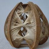 Hanging wood braided yarns Scandinavian design 60-70