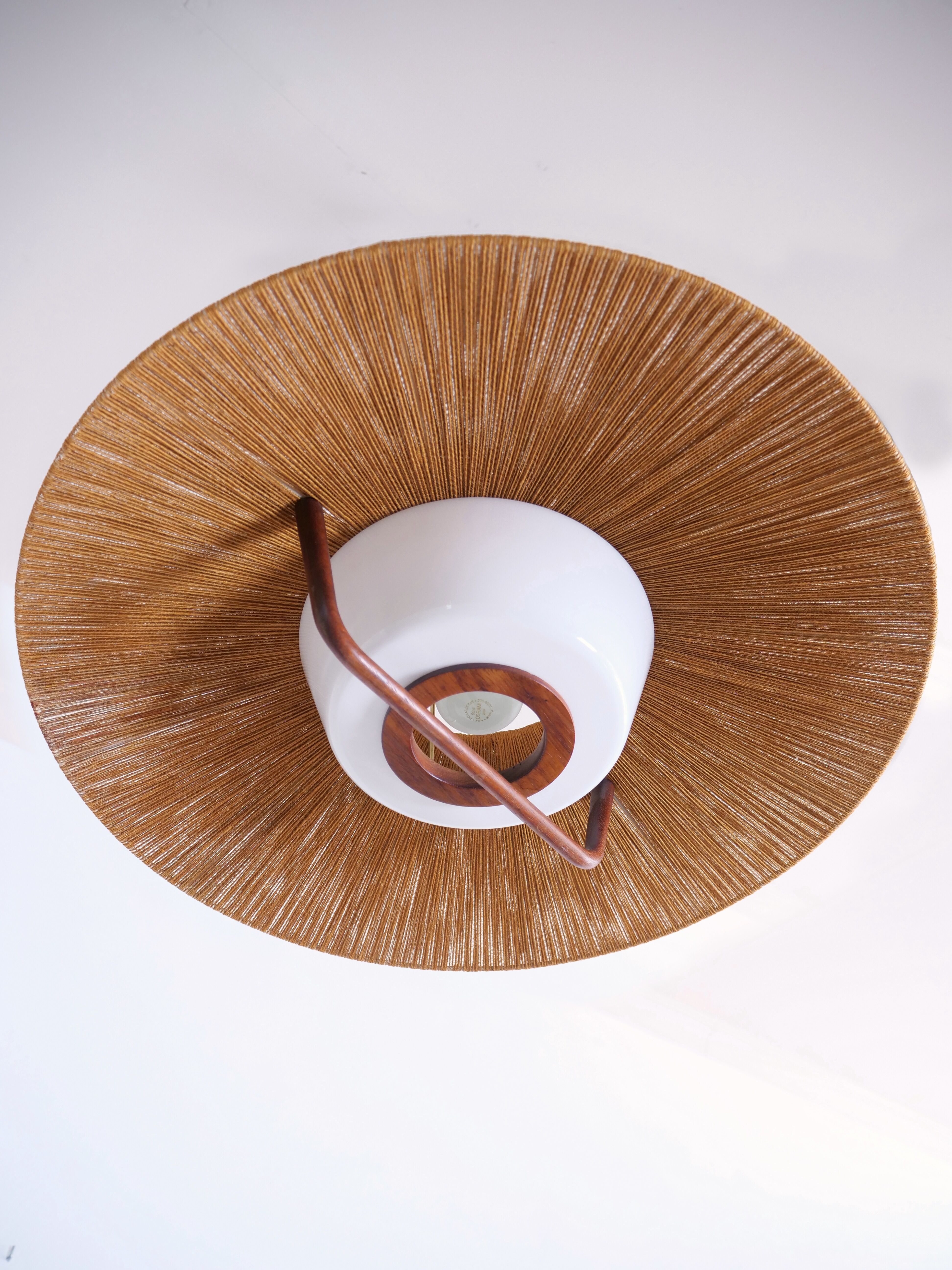 Rope and teak teak hanging lamp teuchde leuchten