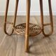 Round rattan coffee table