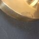 Vintage Limburg table lamp in bubbled glass and brass base