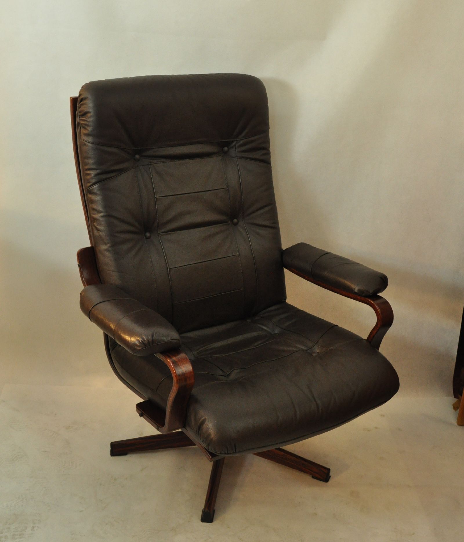 Scandinavian swivel armchair