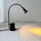 Minimalist Memphis design arc table lamp from the 80s.