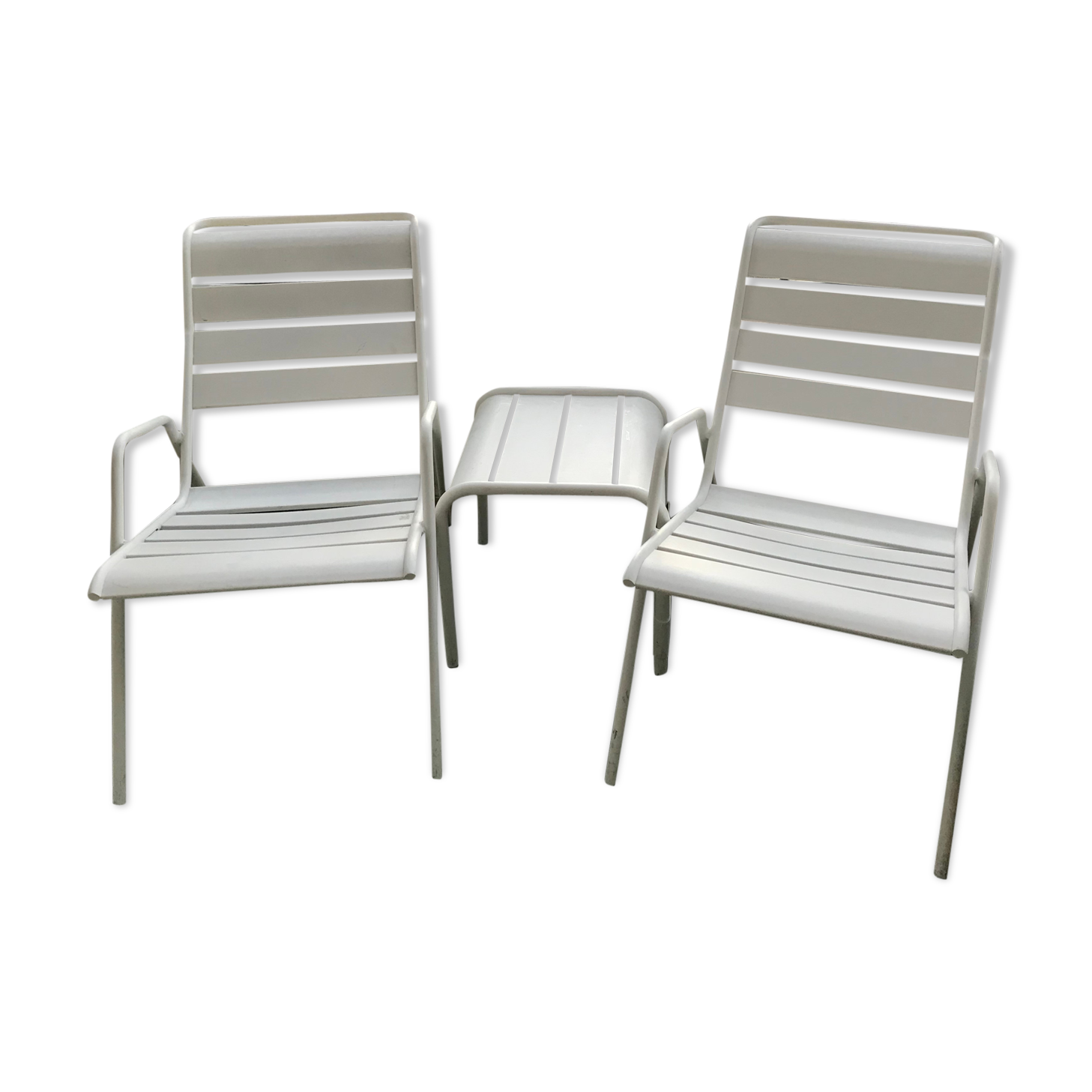 Salon de jardin et  terrasse Fermob blanc