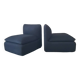 Pair of vintage black armchairs