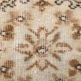 6x9 Cream & Brown Oriental Vintage Rug, 175x290Cm