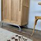 Vintage Parisian school cabinet tubular feet year 1950
