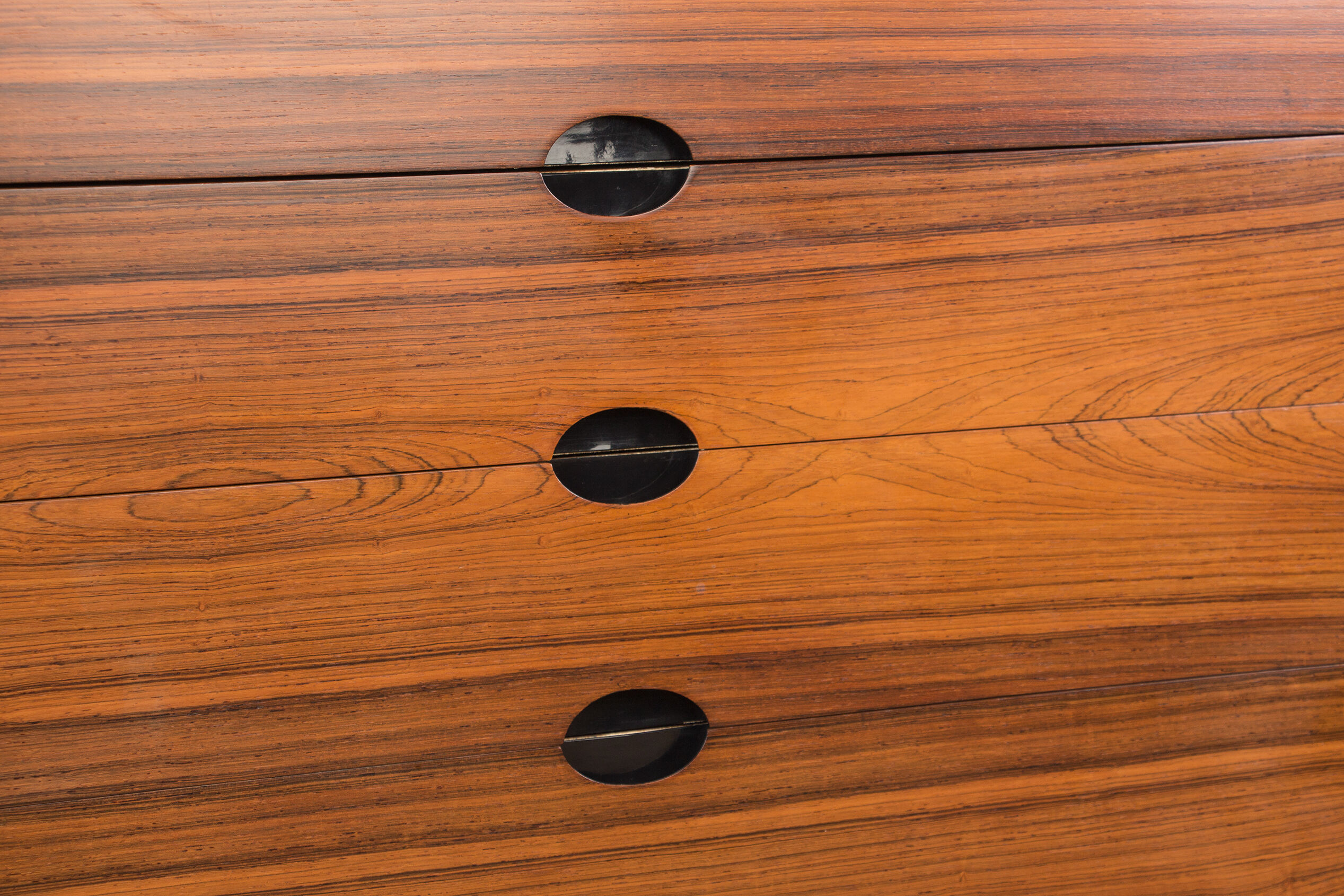 Rosewood chest of drawers design Paul Geoffroy edited by Roche Bobois