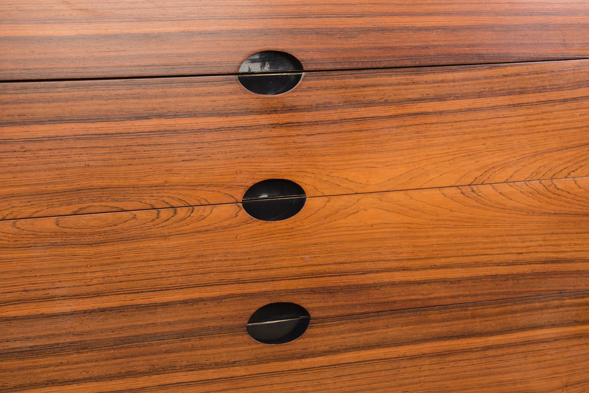 Rosewood chest of drawers designed by Paul Geoffroy published by Roche Bobois.