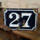 Street number plate