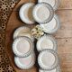 Set of 10 vintage ironstone plates by Henry of Sarreguemines.
