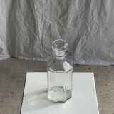 Octagonal glass carafe with stopper, Luminarc France brand