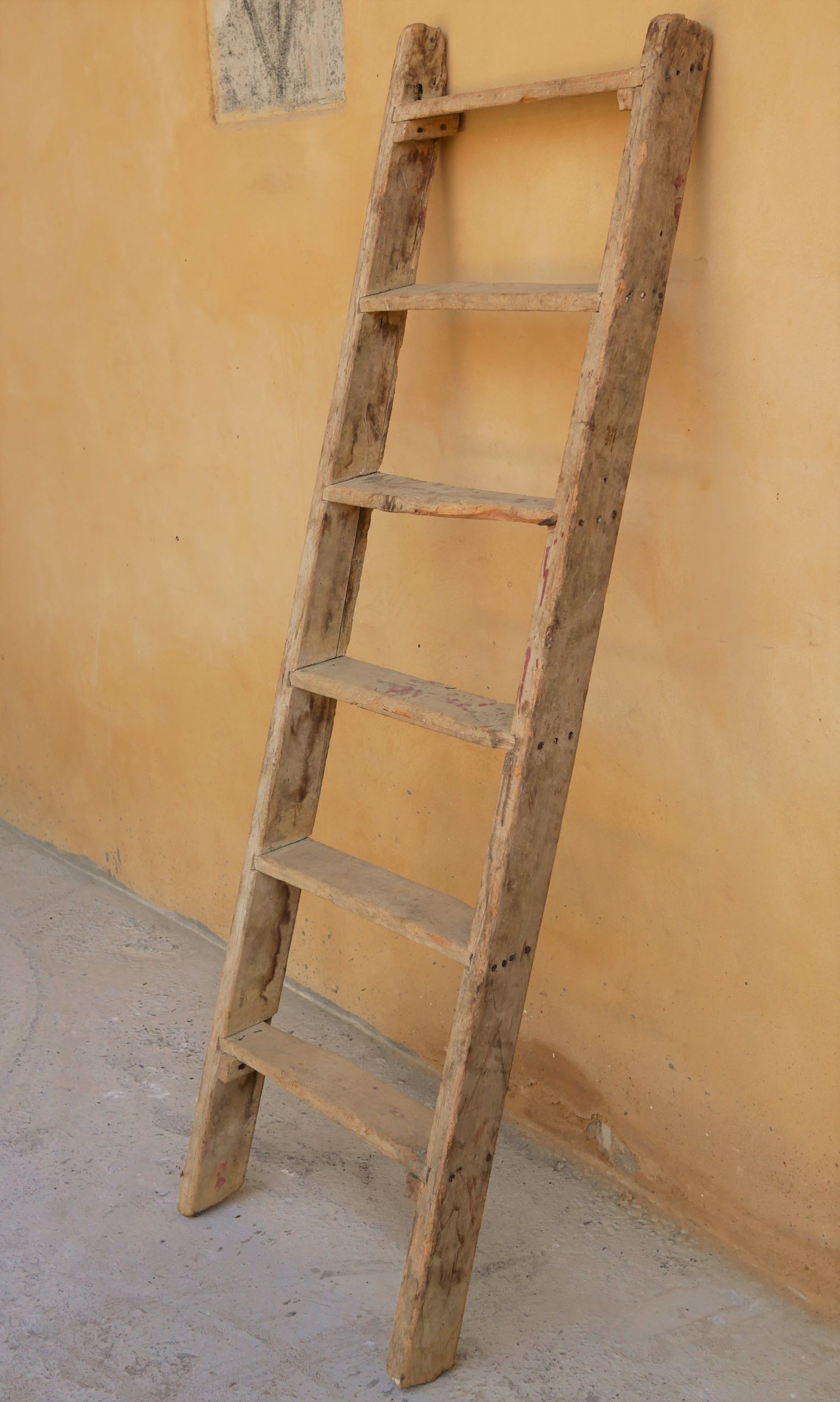Vintage wooden farm ladder
