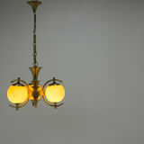Brass chandelier, 1920s