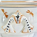 Old Longchamp vegetable soup tureen with Moustiers Olérys decor