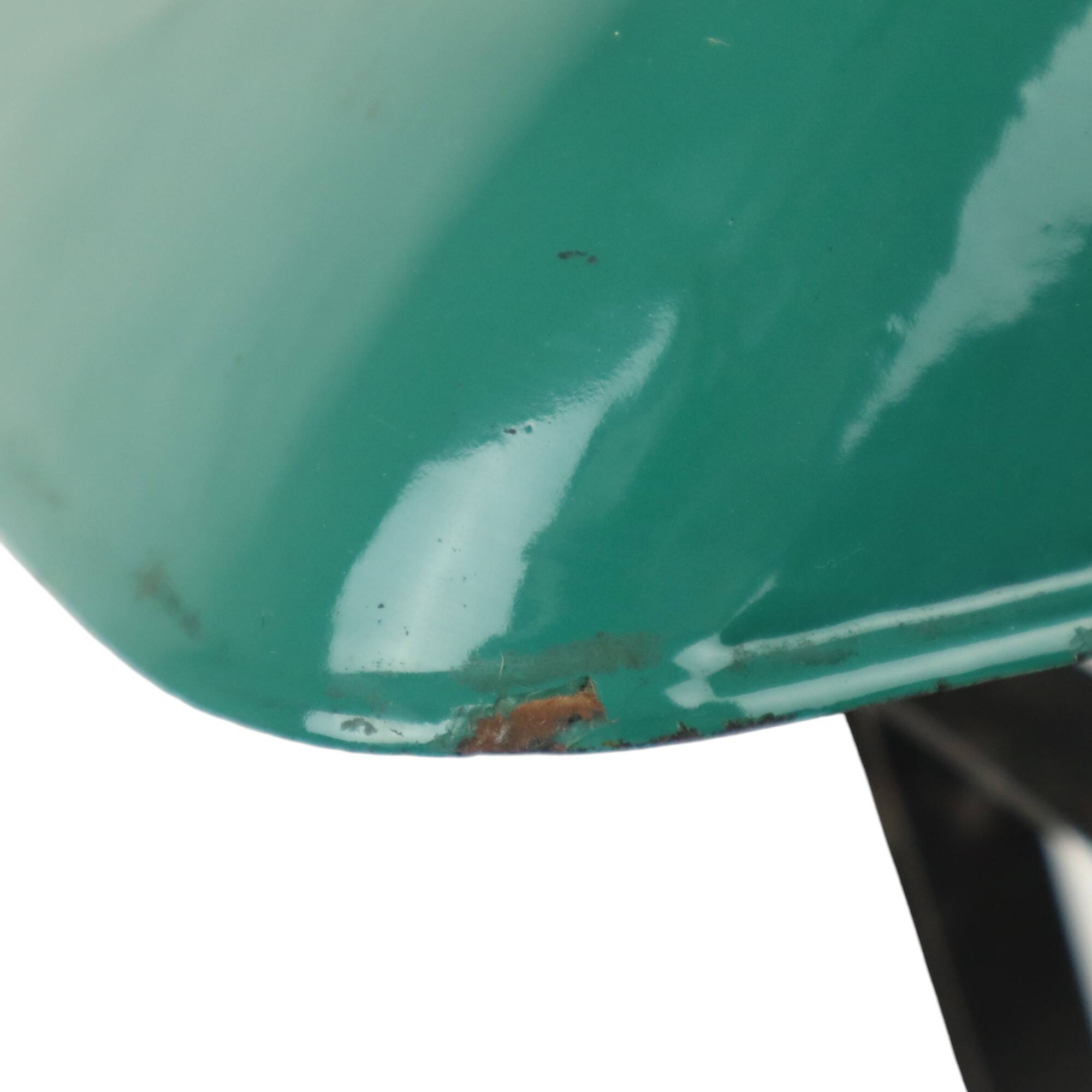 Art Deco Desk Lamp Notary Lamp Erpe Model 52 Wrought Iron Green Enamel Shade