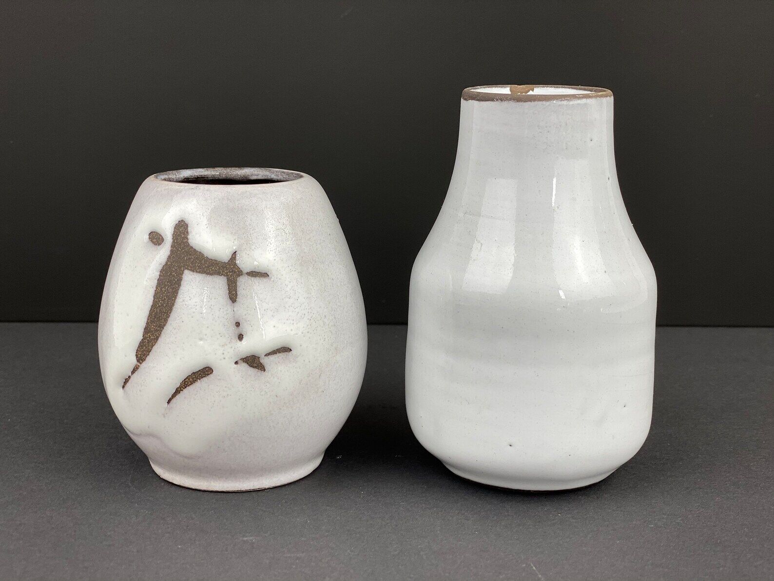 2 vintage mini vases, scheurich, collectable mid century ceramics