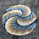 Round vintage carpet 135cm