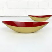 Pair of Scandinavian brass cups or bowls Ystad Metall, design Gunnar Ander, Sweden
