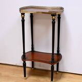 Double-Top Flying Table in Mahogany and Ebonized Pear Wood, Napoleon III Style – 1930
